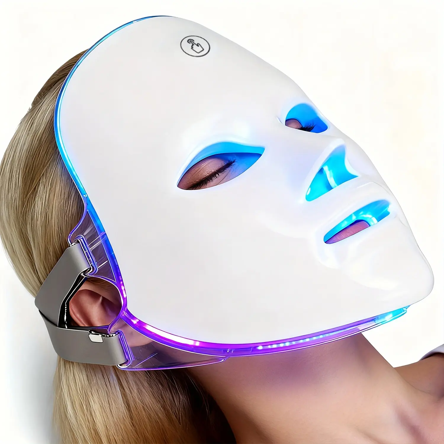 2026 New LED Light Therapy Mask, 7 Color LED Facial & Neck Skincare, Rechargeable Ergonomic Design, Portable for Travel, Ideal Gift
