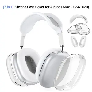 Protective Case for AirPods Max, Hard Shell Headphone Cover with Shock Absorption