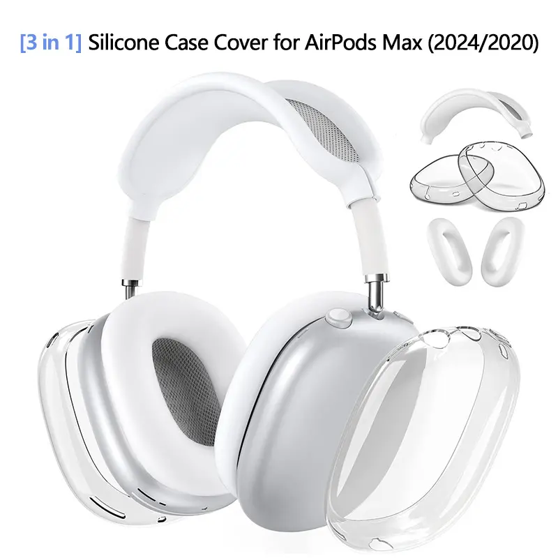Protective Case for AirPods Max, Hard Shell Headphone Cover with Shock Absorption