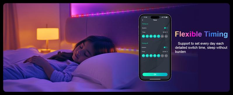 Smart Fairy String Lights, 33ft 100 LED - APP & Remote, USB Powered, IP65, Outdoor Indoor, music sync,12 Modes, Multicolor Deco for Christmas Bedroom Parties Outdoor Camping