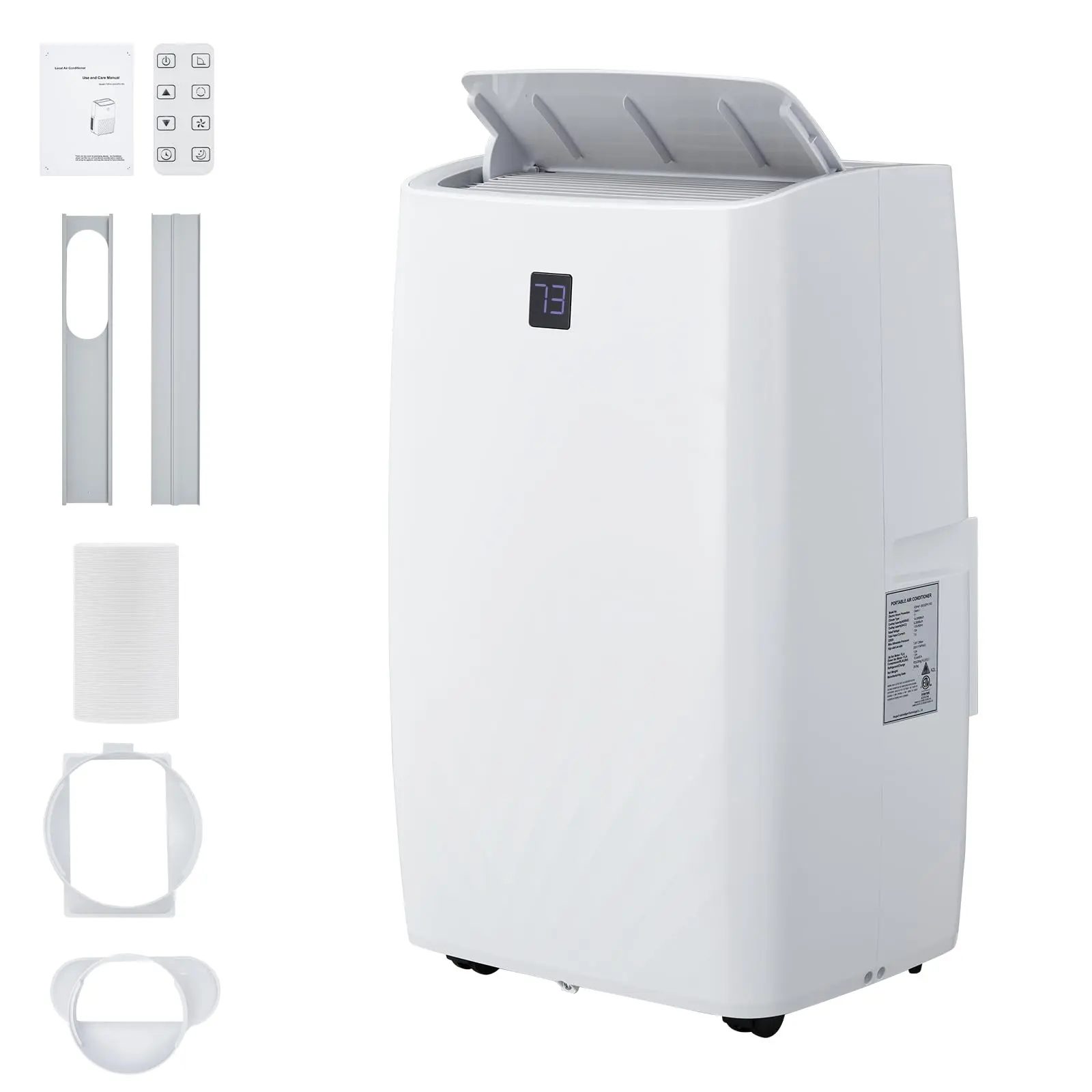 GARVEE 12000 BTU Portable Air Conditioner - 3-in-1 Cooling, Dehumidifying, and Fan - Quiet Operation, Digital Display, Remote, Sleep Mode, Easy Window Installation - Cools Rooms Up to 550 Sq.