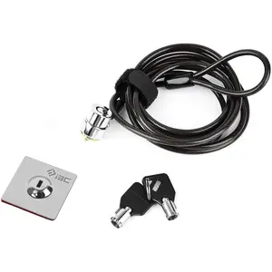 Anti Theft Laptop Hardware Security Cable Combination Lock with Keys for Laptop Monitor Tablet Surface Projector and Other Electronic Devices