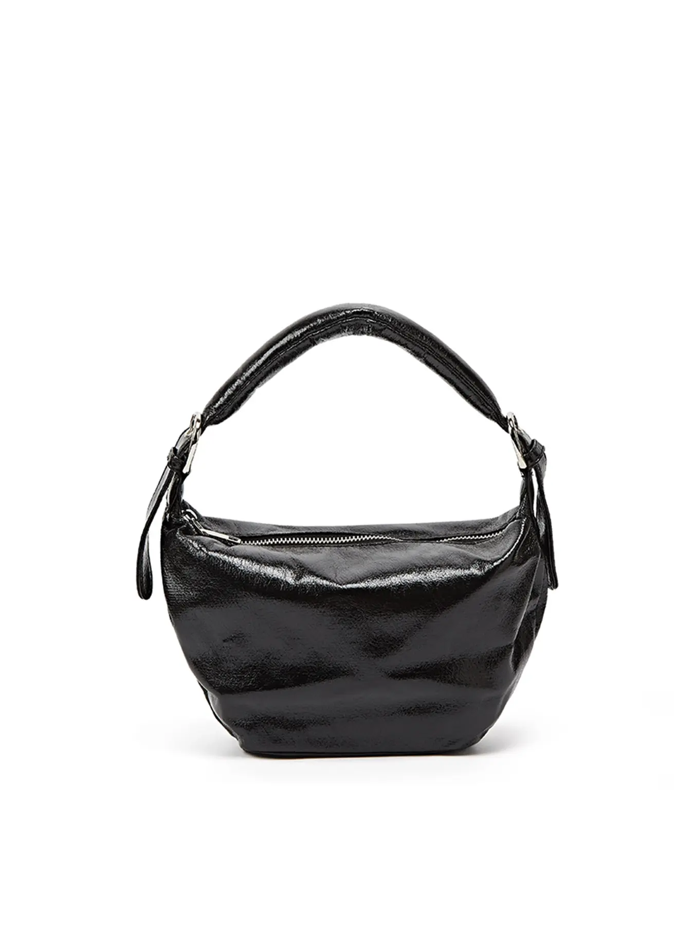 Trendy shiny pleated underarm bag with adjustable shoulder strap, suitable for commuting, working, shopping, and parties, large capacity to store daily essentials, vintage hot girl style shoulder handbag women, versatile and textured daily outing bag.