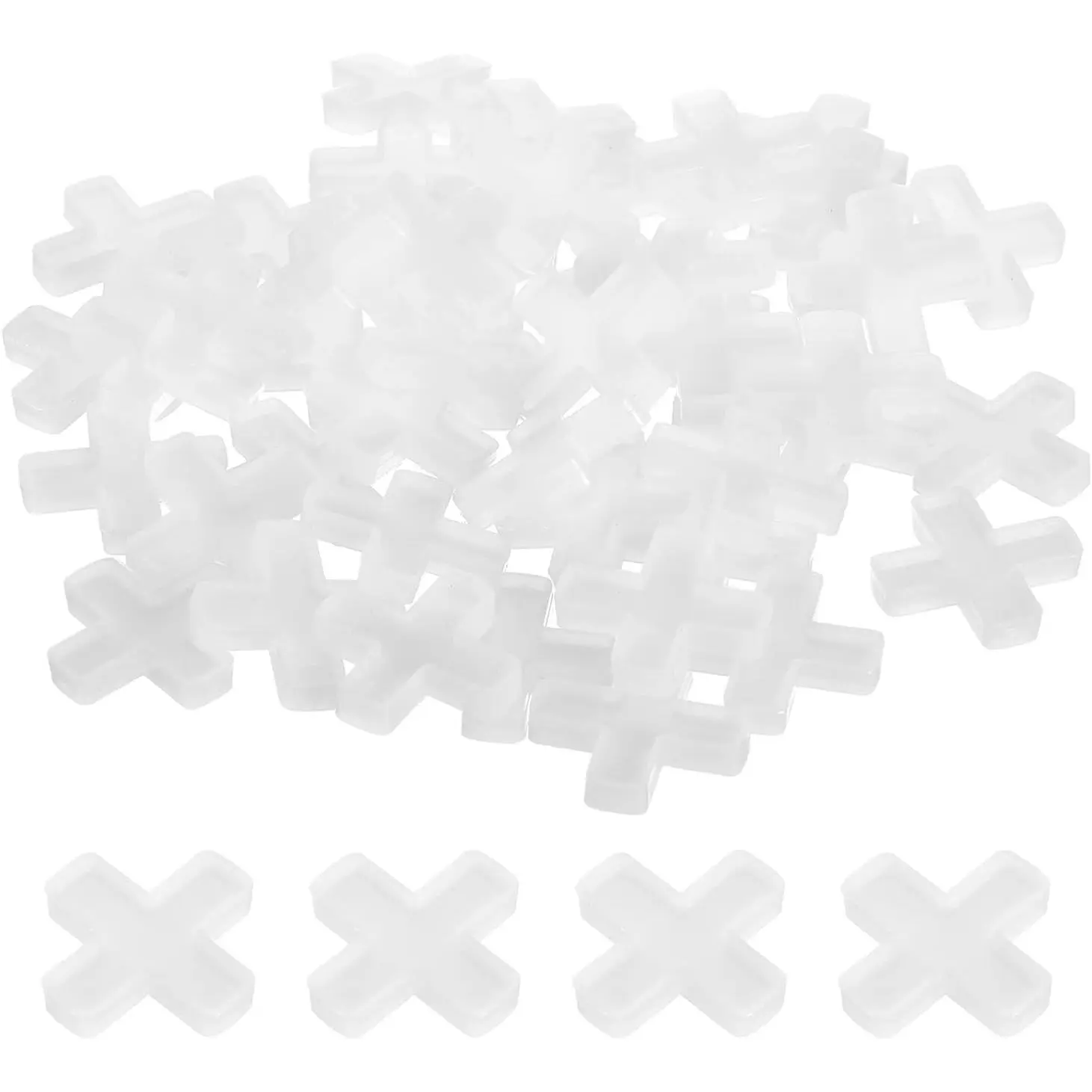100 count Tile Spacers, 8mm 5/16"  Shape Wall Floor Tile Spacer Tiling Tools for Ceramic Tile Installation, White