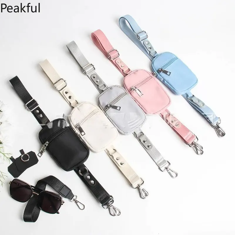 2-in-1 Phone Lanyard & Mini Pouch Set, Detachable Wrist Strap & Extended Crossbody Cell Phone Lanyard, Perfect Festival Accessory for Cash, Cards & Keys, Trendy & Practical.