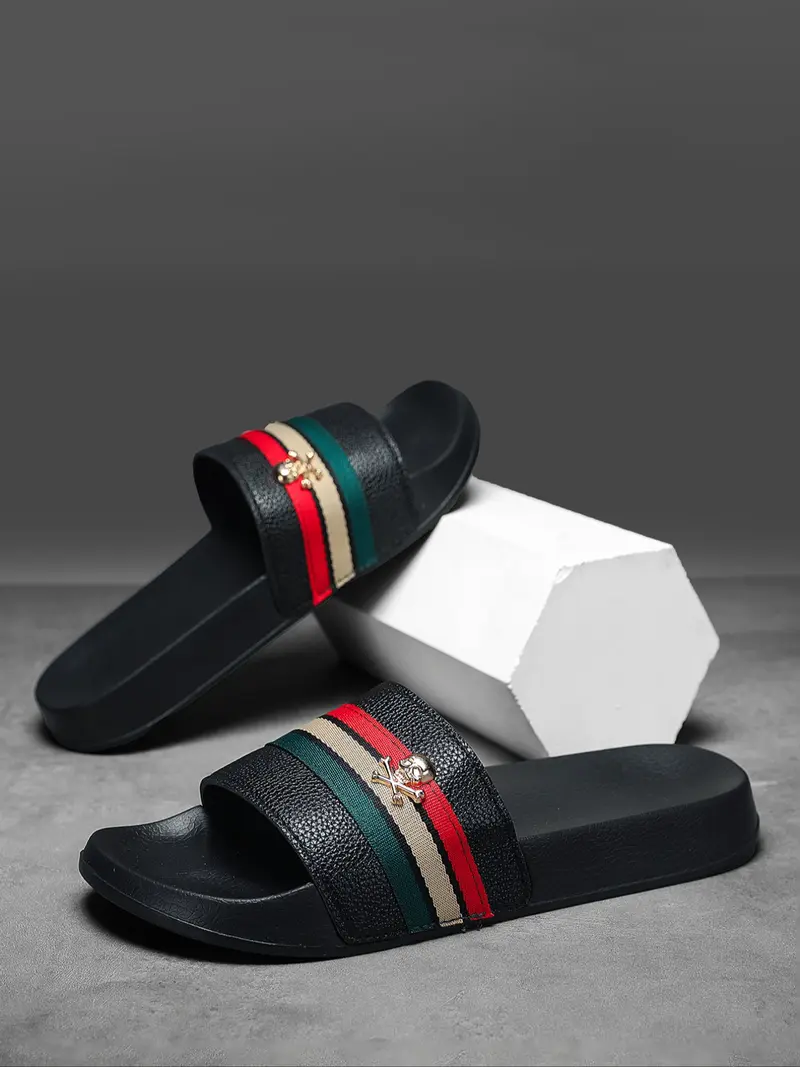 Valentino Orlandi Black and Gray Men\'s Sandals Valentino Mens Sandals | eBay main image 4