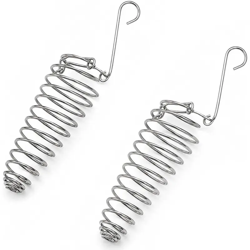 Millet Holder for Bird Cage, 2 Pack Stainless Steel Spray Millet Treat Holder, Hanging Parrot Foraging Feeder Toy, Fruit Vegetable Basket for Parakeet Cockatiel Conure African Grey