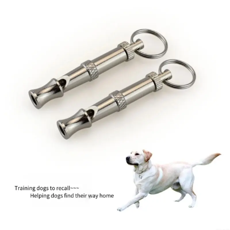 2pcs High Frequency Ultrasonic Pet Training Whistle, Adjustable Sound Dog Trainer, Portable Pet Training Tool, Puppy Training Tools, Training Aid, Easy to Carry