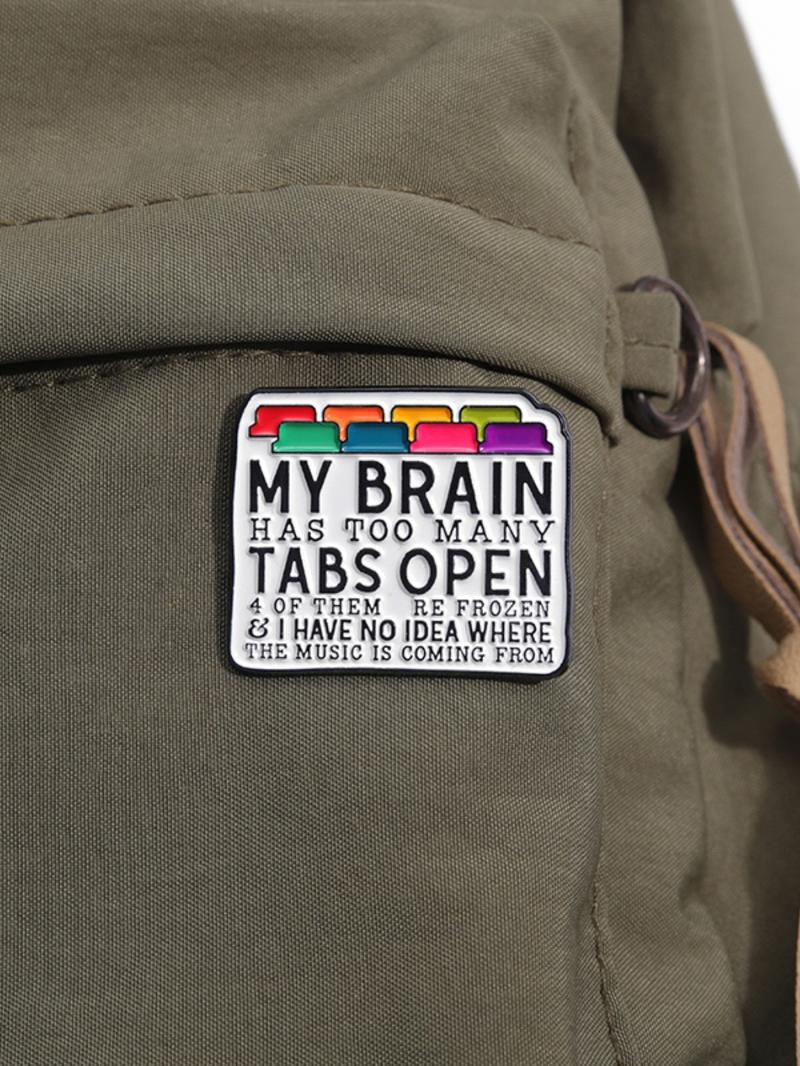 Creative Letter Design Brooch, Fashion Brooch for Party, Daily Clothing Decor, Trendy All-match & Exquisite Brooch for Gift, Hat Pins, Hat Clip