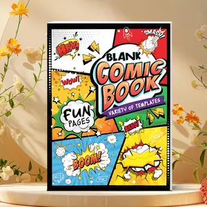 30-Page Blank Comic Book with Panel Frames — Create Your Own Comics, Graphic Novels, and Stories — A Sketchbook for Artists and Writers: Fill the Blanks with Your Imagination!
