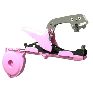 Vegetable Binding Tape Tool with Automatic Stapler & Cutter, 10 Rolls Tape + 1 Box Staples, Agricultural Garden Plant Grafting Tying Machine