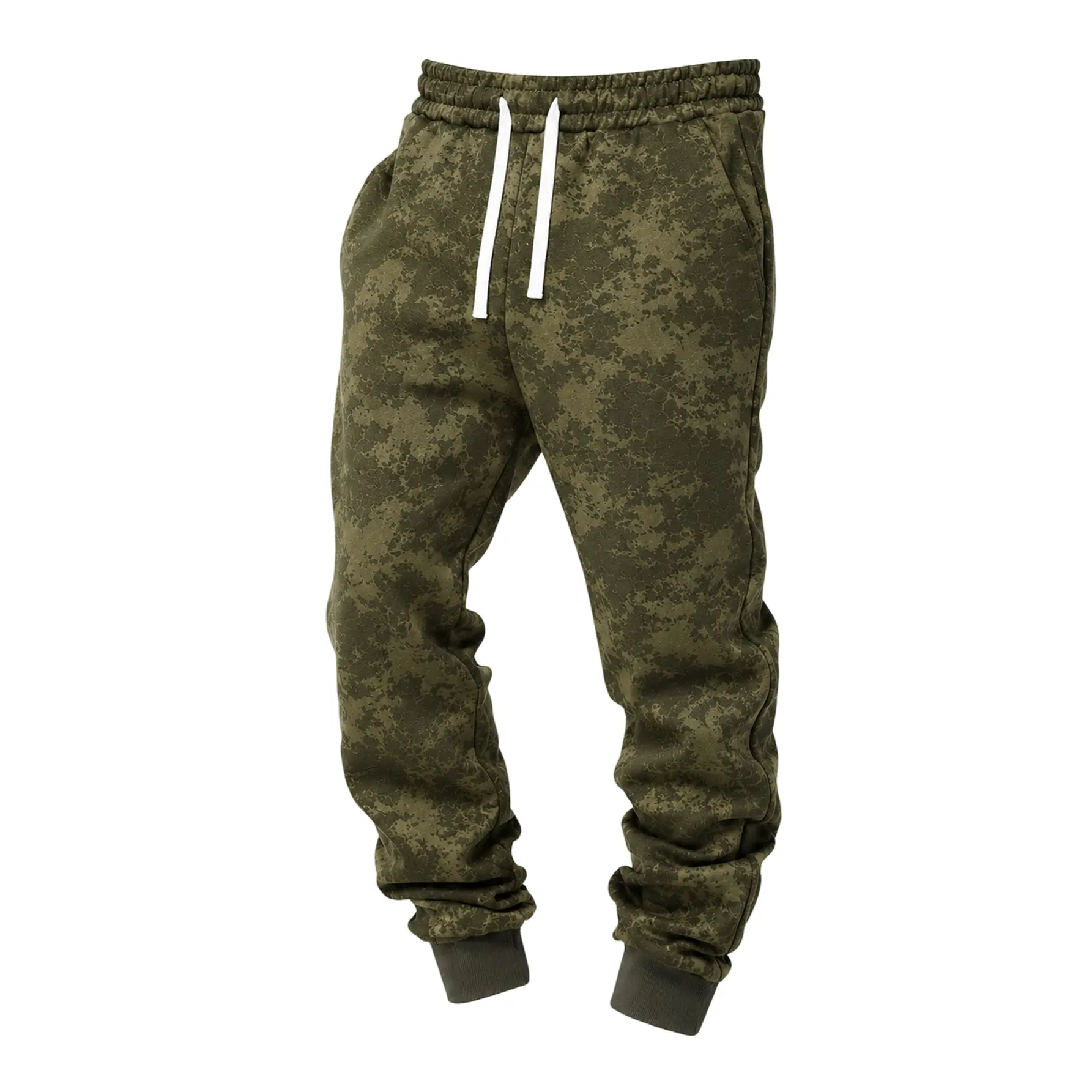 Men's Spring & Autumn Lightweight Tie-Dye Camo Drawstring Adjustable Elastic Long Pants Jogger Fashion Casual Sports Outdoor Travel Running Lightweight Suitable for Street Running Travel Vacation Hiking Camping Holiday Wear Menswear Trouser Camouflage