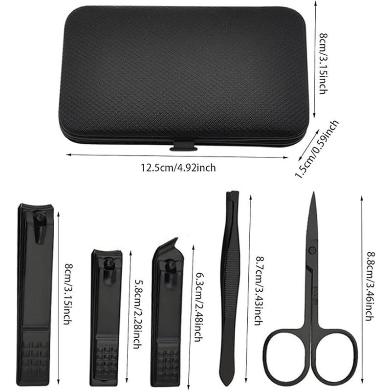 8/15/24Pcs Professional Nail Clipper Set with Storage Case, Portable Manicure Pedicure Kit for Home & Travel, Nail Care Tool, Birthday Gift