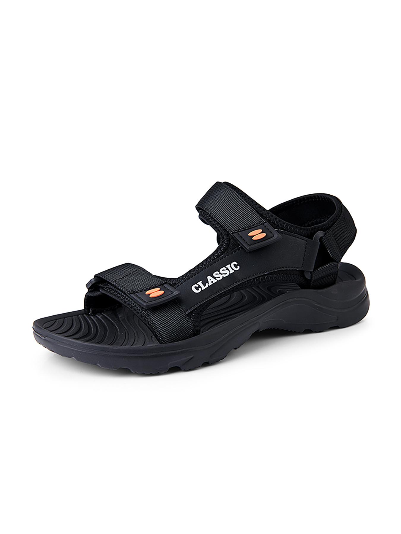 Men's Casual Plain Color Velcro Sport Sandals, Minimalist Outdoor Beach Sandals, Summer Casual Comfortable Sandals for Men, Lightweight Sandals for Daily Life, Slides, Open Toe Slides