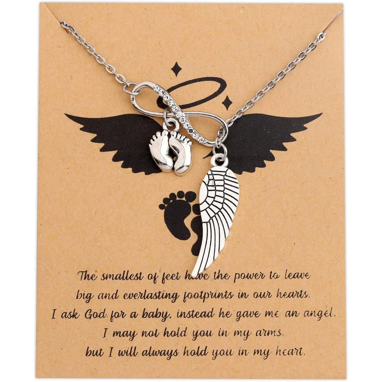 Miscarriage Necklaces Angel  Lariat Necklaces  Loss Memorial Gifts