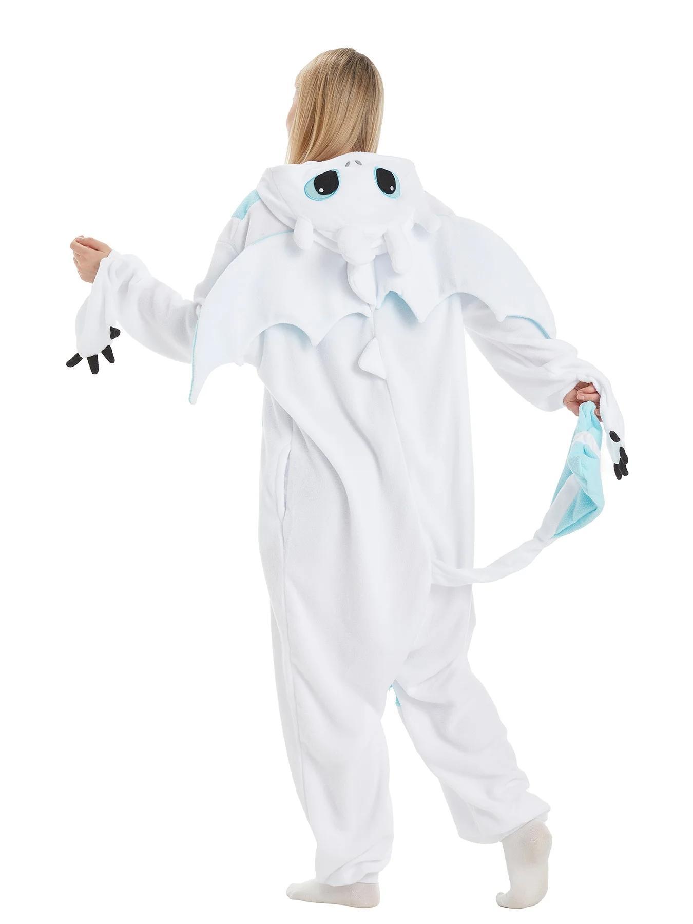 Black Toothless Dragon Onesie Pajamas Adult Kids Kigurumi Unicorn Jumpsuit Animal Pijamas Train Halloween Cosplay Winter Slipper