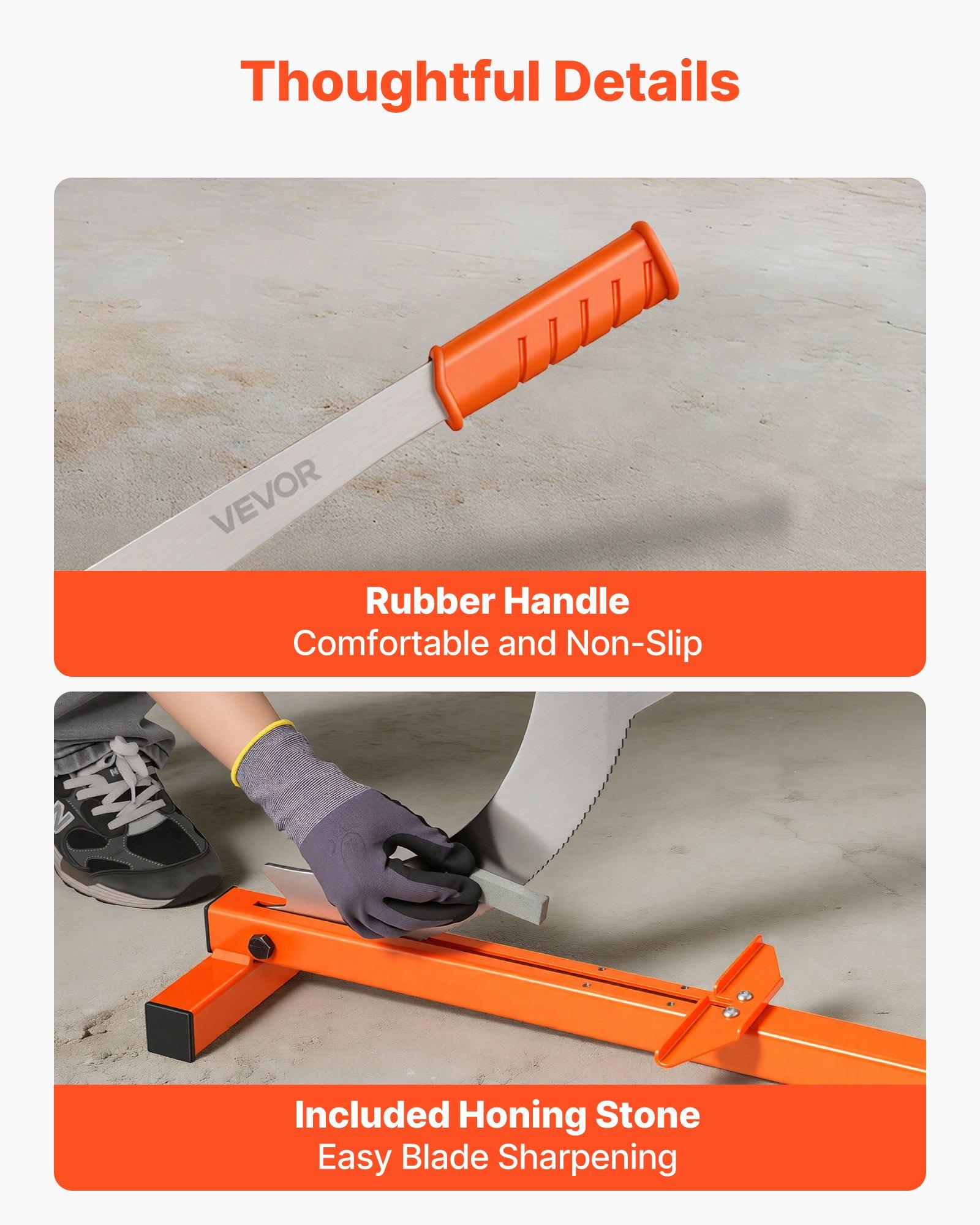 VEVOR 12 inch Vinyl Floor Cutter, 10mm Thick Laminate Flooring Cutter with Cutting Angle Guide, Rubber Handle, Honing Stone, D2 Steel Blade for Cutting Laminate, Vinyl, Home Renovation VEVOR 12 inch Vinyl Floor Cutter, 10mm Thick Laminate Flooring Cutter with Cutting Angle Guide, Rubber Handle, Honing Stone, D2 Steel Blade for Cutting Laminate, Vinyl, Home Renovation