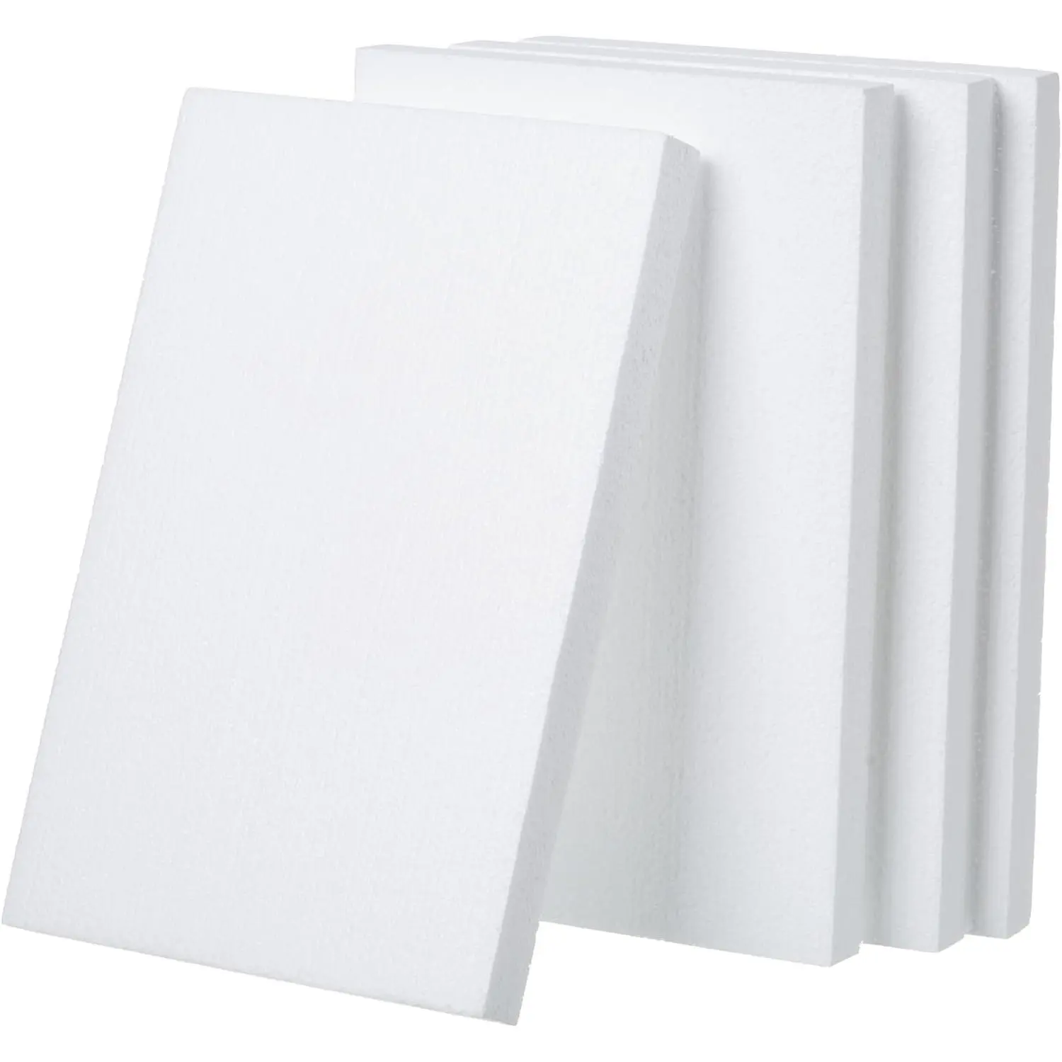 12X8X1 Inch Craft Foam Blocks 4 Pack Polystyrene Foam Sheet Rectangle Foam Blocks for Arts School Projects Sculptures Floral Arrangements Modeling and Centerpieces