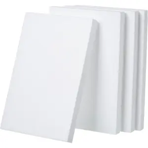 12X8X1 Inch Craft Foam Blocks 4 Pack Polystyrene Foam Sheet Rectangle Foam Blocks for Arts School Projects Sculptures Floral Arrangements Modeling and Centerpieces