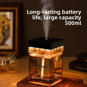 500ML Large Capacity Diffuser, Smart Long-Lasting Automatic Spray, Ambient Light Essential Oil Fragrance, Home Indoor Use