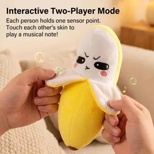 Interactive Music Plush Toy Set – Banana, Strawberry & Carrot Electric Plush Toys for Parent-Child Interaction, Couples & Friends Prank Toy, Valentine’s Day & Easter Party Fun Gift for Kids & Adults stuffed animals cute girly gifts