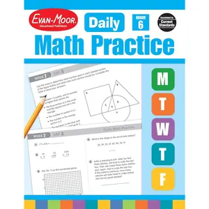 Evan-Moor Daily Math Practice, Grade 6 - Paperback