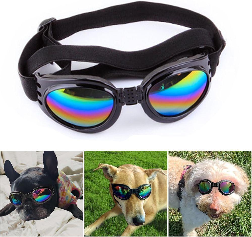 Trendy Small Dog Eye Protection Sunglasses - UV Shield Doggles for Outdoor Adventures