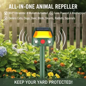 Solar Bug Zapper Outdoor Waterproof Electric Mosquito and Fly Zapper with Smart Light Sensor Rechargeable Solar Powered Trap for Patio, Backyard, Garden, Camping, and Indoor Use