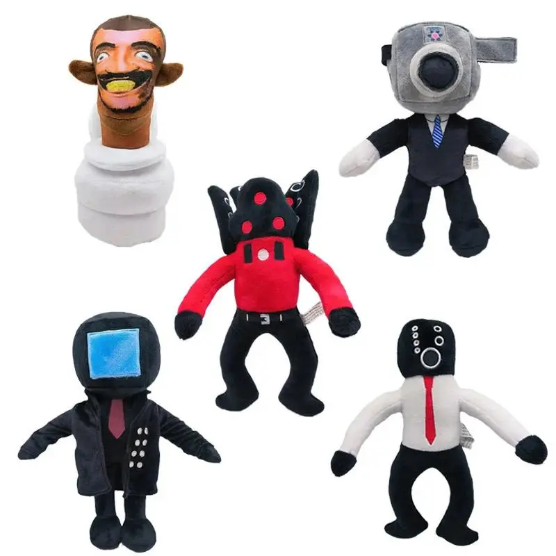 Skibidi Toilet Plush Toy New Skibidi Doll Stuffed Toy Skibidi Speakerman Plush Camara Camera Man Plush Stuffed Soft Toy