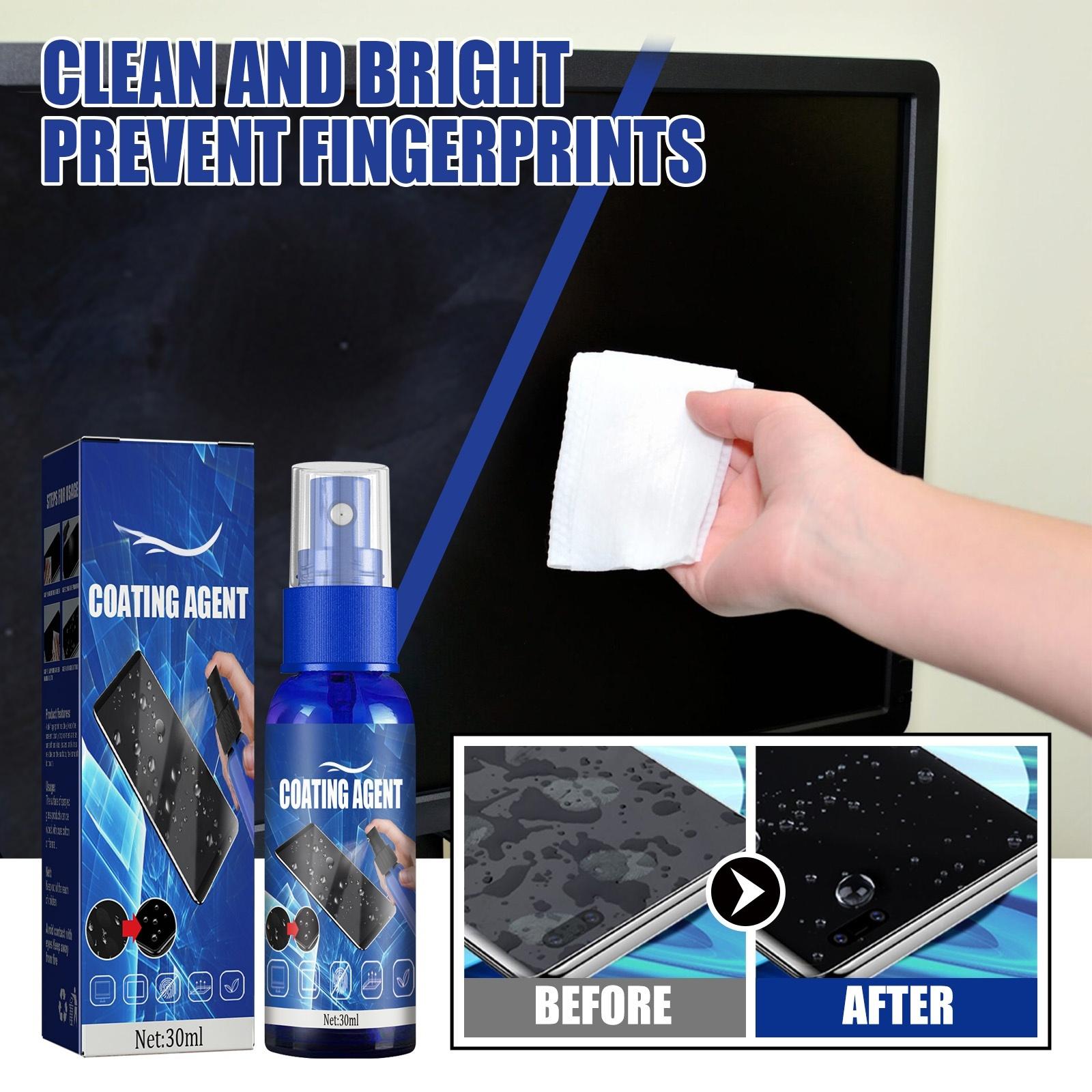 Screen Shield Coating Agent Cleaner Anti Glare Anti Oil Protective Film for Mobile Phone Tablet All Glass Screens