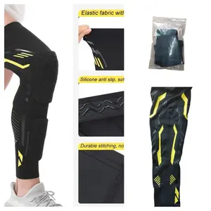 Knee Brace Compression Sleeve, Knee Compression Wrap for Youth Sports, Anti-Collision Knee Pad & Calf Support, Ideal for Soccer Basketball Running Baseball, Soft Protective Sleeves, Leg Sleeve, Knee Pads Wrap