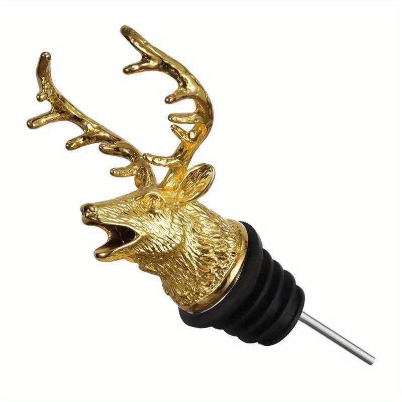 1pcs Wine Pourer, Creative Deer Bottle Stopper, Wine Decanter Tool, Bar Accessory, Kitchen Gadget, Perfect For Family Parties, Barbecues, And Outdoor Gatherings, Bar Supplies