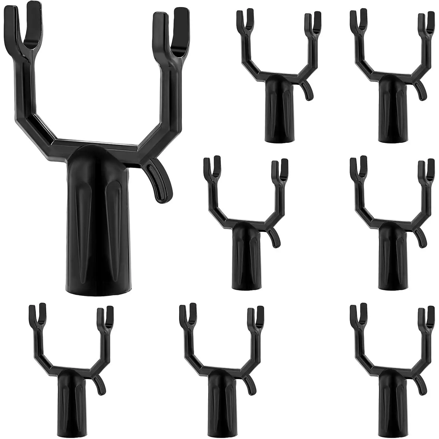 8 Pcs Tree Branch Support Metal Tree Crutch Support Device Tree Leaning Tree Straightening Kit Propping Up Branch Spreaders Fruits Tree Garden Stakes Broom Pole Anchor 0.75 " Round Pipe Garden Yard