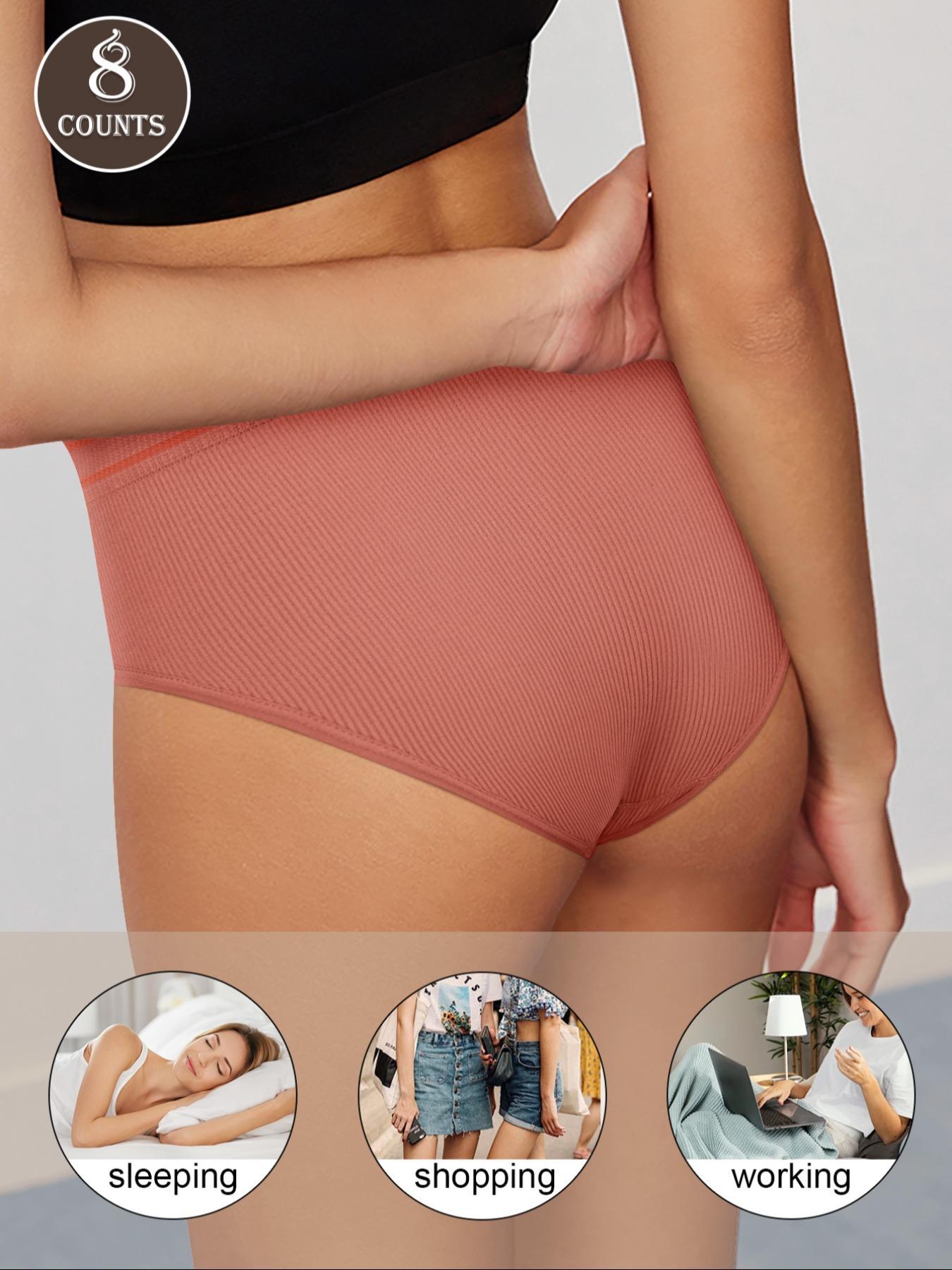 Women's Letter Print Panty, Breathable Comfy Panty for Daily Wear, Women's Underwear for All Seasons