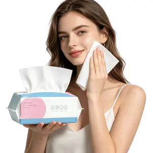 Extra Thick XL Disposable Face Towels, 1/2/3/4 Packs Face Towelettes for Washing & Drying, Soft Dry Wipes Facial Tissue for Travel, Camping, Home Hand Wipes and Other Outdoor Activities Use, Napkin，Korean Facial Cleansing Cloths