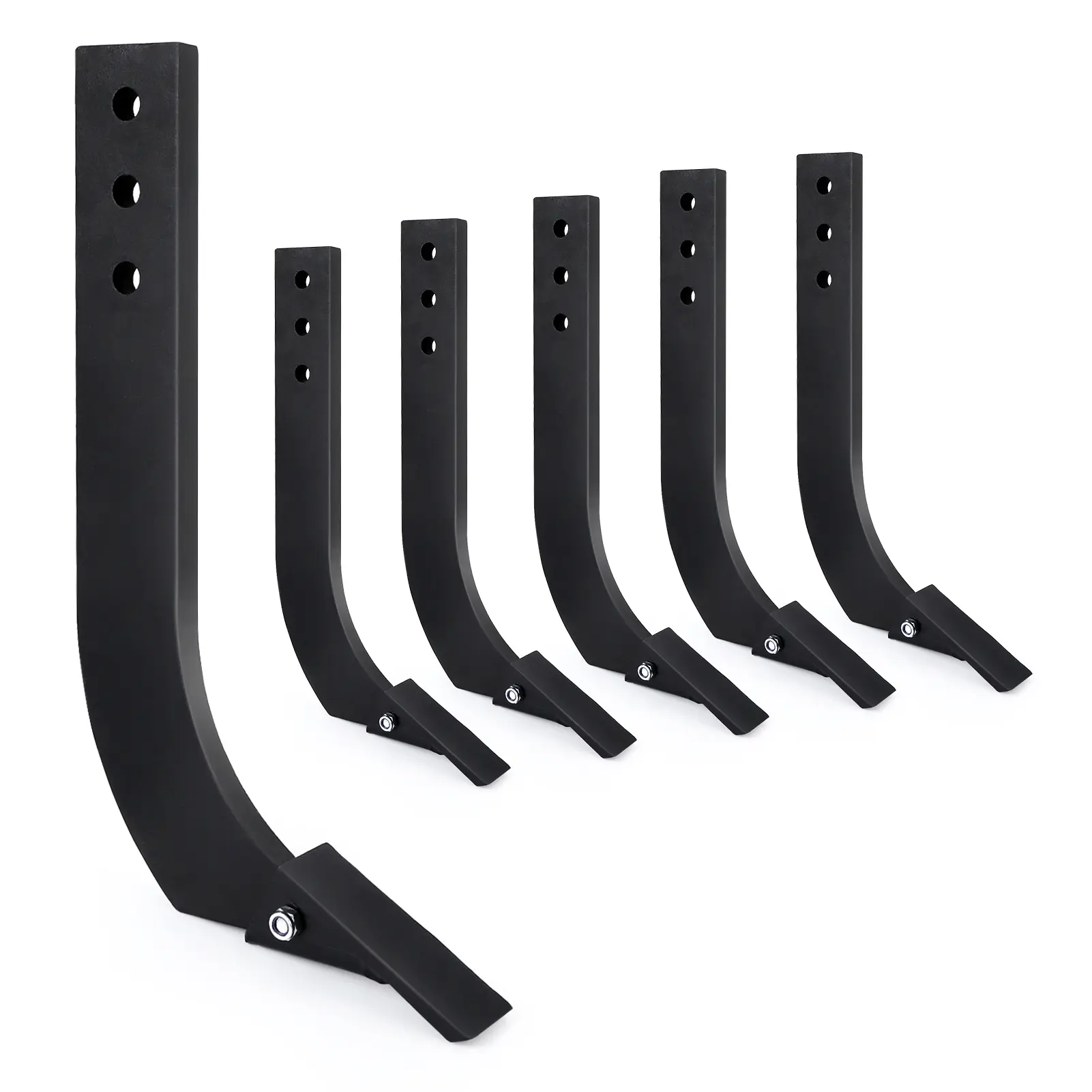 Adjustable Scarifier Shank for Box Blade – 16 Inch, 3 Holes, Removable Tapered Teeth and Pins, Heavy Duty Cutter Assembly for Box Scrapers, Digging, Plowing, Replacement