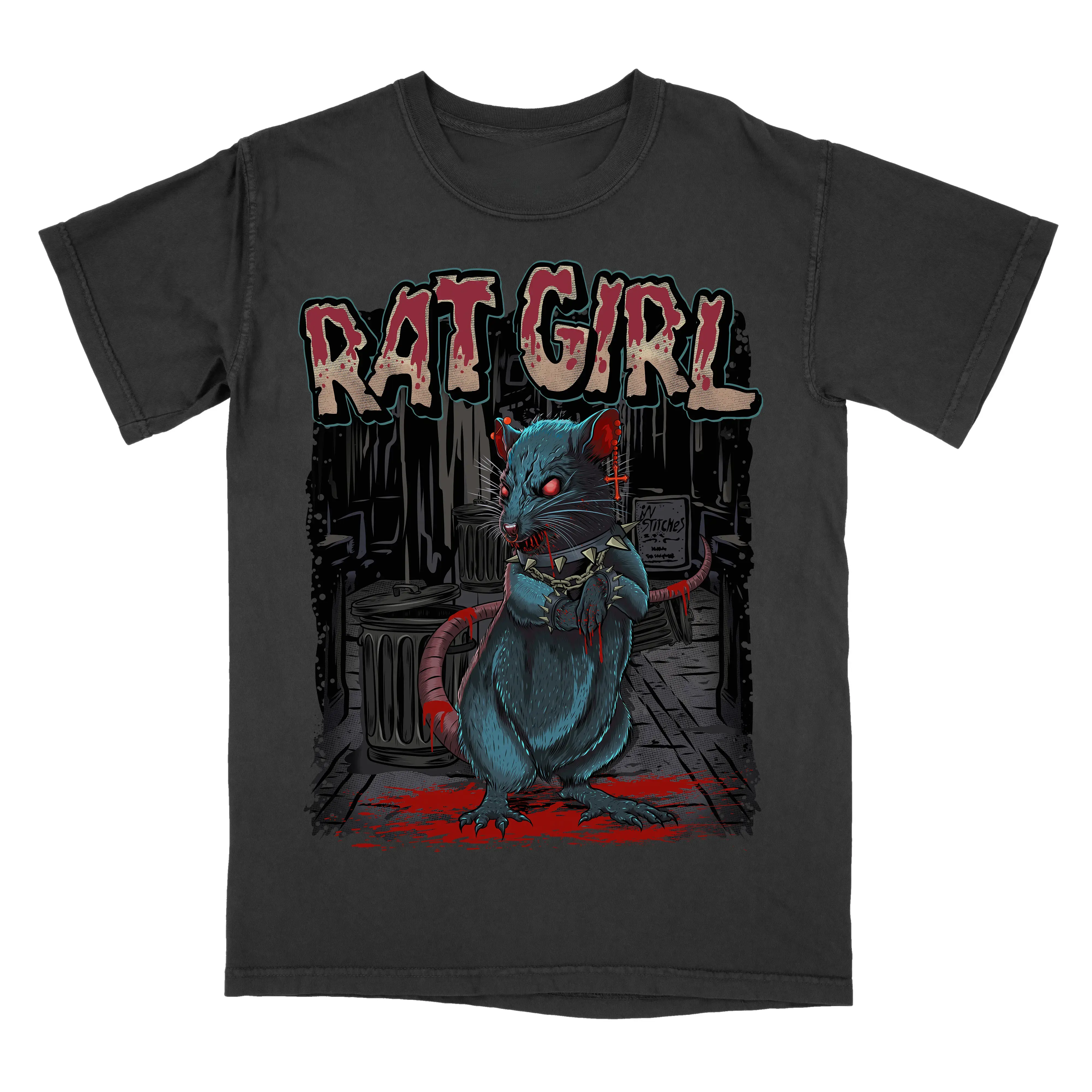 Rat Girl Graphic Tee, Tshirt, Spooky Tee Womenswear Streetwear