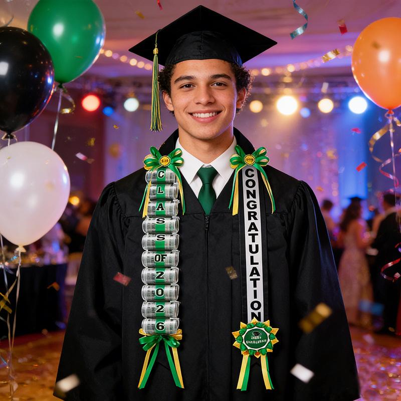 Graduation Birthday Holiday Celebration Garland Ribbon Handmade DIY Ribbon