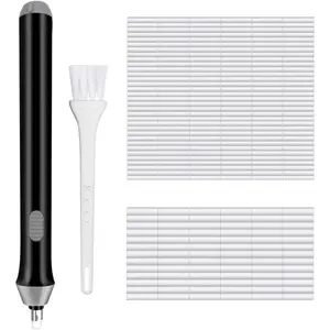 Operated Pencil Eraser for Sketching Pencils/Drafting/Drawing/Graphite Pencils, Couture Creations Creative Detailer Tool,  Electric Eraser Kit for Artists, 140 Refills EEB01
