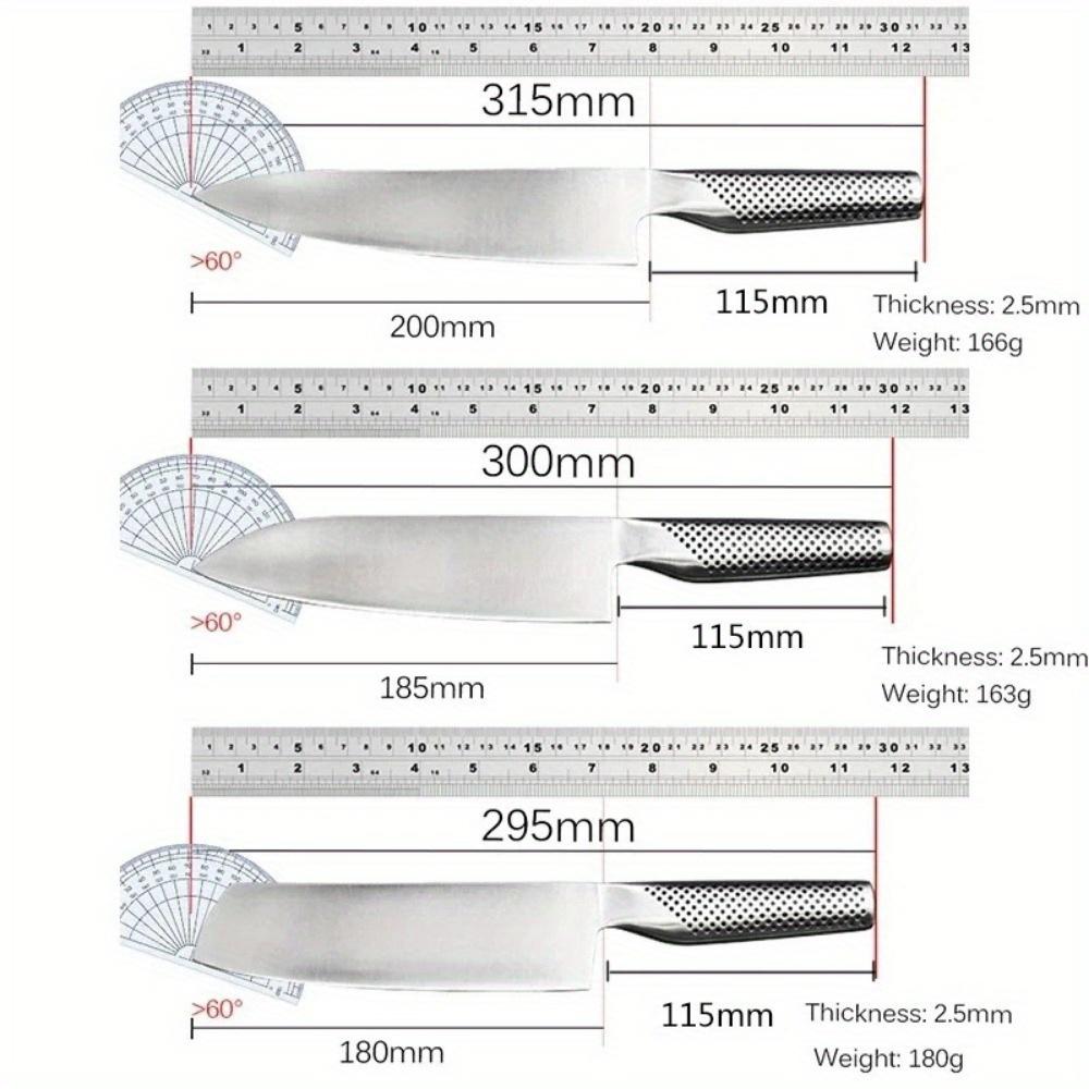 1 Piece Stainless Steel Japanese Chef Knife Kitchenware Meat Cleavers Razor Sharp Vegetable Slicing Knife Butter Fork Quality Knives for Home Cooking Meat cleavers 2403A Great Gift Kitchen Tools