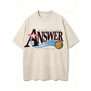 Jesus Is The Answer Christian Washed T-Shirt