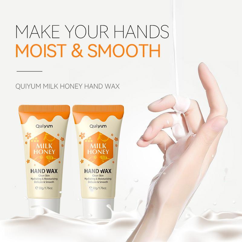 Milk Honey Hand Wax, 3 Counts/set Moisturizing Hand Mask, Hydrating Waxing Kit for Hand, Summer Skin Care Products, Gentle Skincare Products