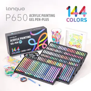 144 Colors Colorful Gel Pens Set, Assorted Large Point (1mm), Smooth Writing, Perfect for Art Drawing, Highlighting, Students
