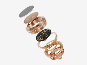 TOTWOO Long Distance Touch Bracelets for Couples, Vibration and Light for Love Couples, Gifts for Girlfriend, Bluetooth Pairing, Jewelry