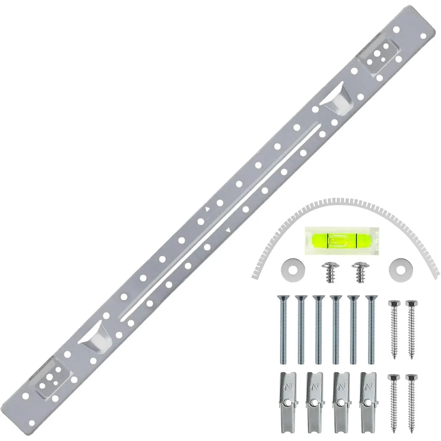 Microwave oven mounting plate bracket kit, suitable for Whirlpool KitchenAid Amana Maytag microwave ovens, comes with post levelers and hardware screws, can replace PS12074431