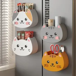 Multi-Functional Magnetic Storage Rack, strong magnetic wall mounted organizer for spices food storage bags and daily essentials, space-saving storage solution for refrigerators, microwaves and household organization