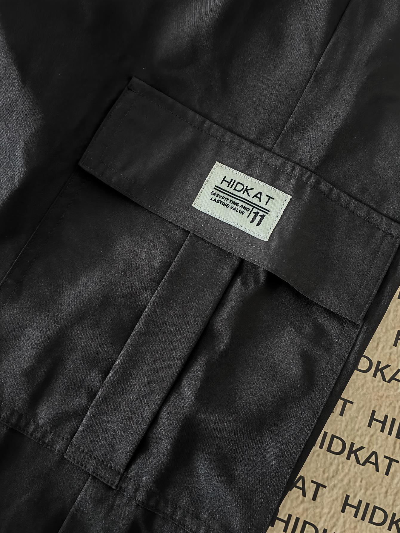 Women's Lightweight Cargo Pants - Elastic Drawstring Waist & Spacious Utility Pockets | Regular Fit Streetwear Trousers for Everyday Comfort | All-Season Breathable Fabric (Solid Colors, Relaxed Fit)