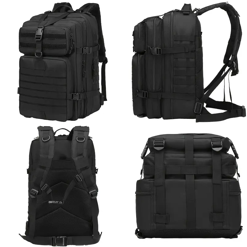 [Men's Outdoor Backpack] Upgraded 3 Day 45L Multi-functional Backpack for Men |   Molle Sports Daypack Backpacks |   Outdoor Hiking Camping Trekking