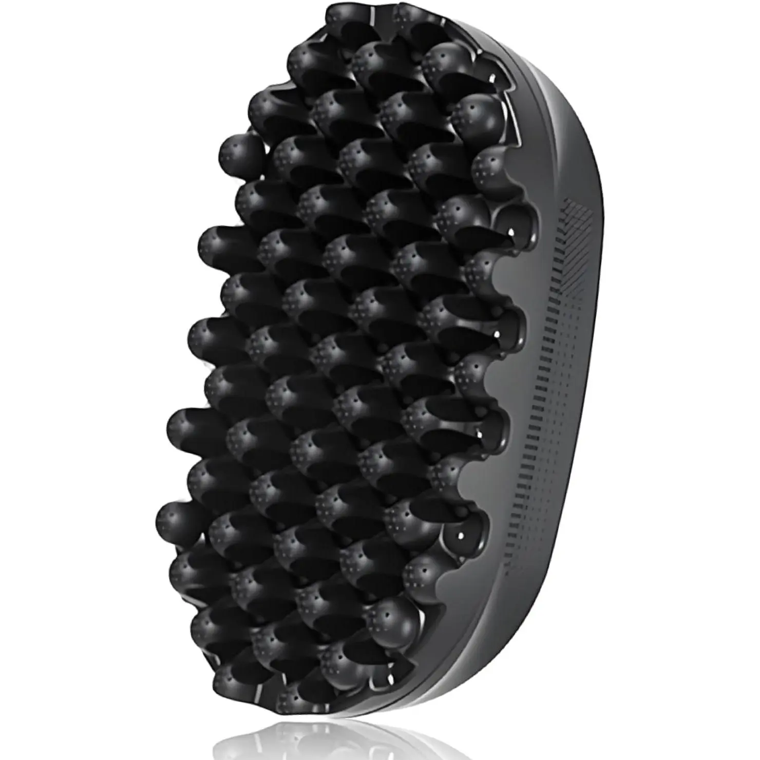 Rubber Curling Hair Brush, Premium Twist Tool for Afro Hair, Ideal for Curly, Coiled, 4C Hair, Quick & Easy Styling, Black