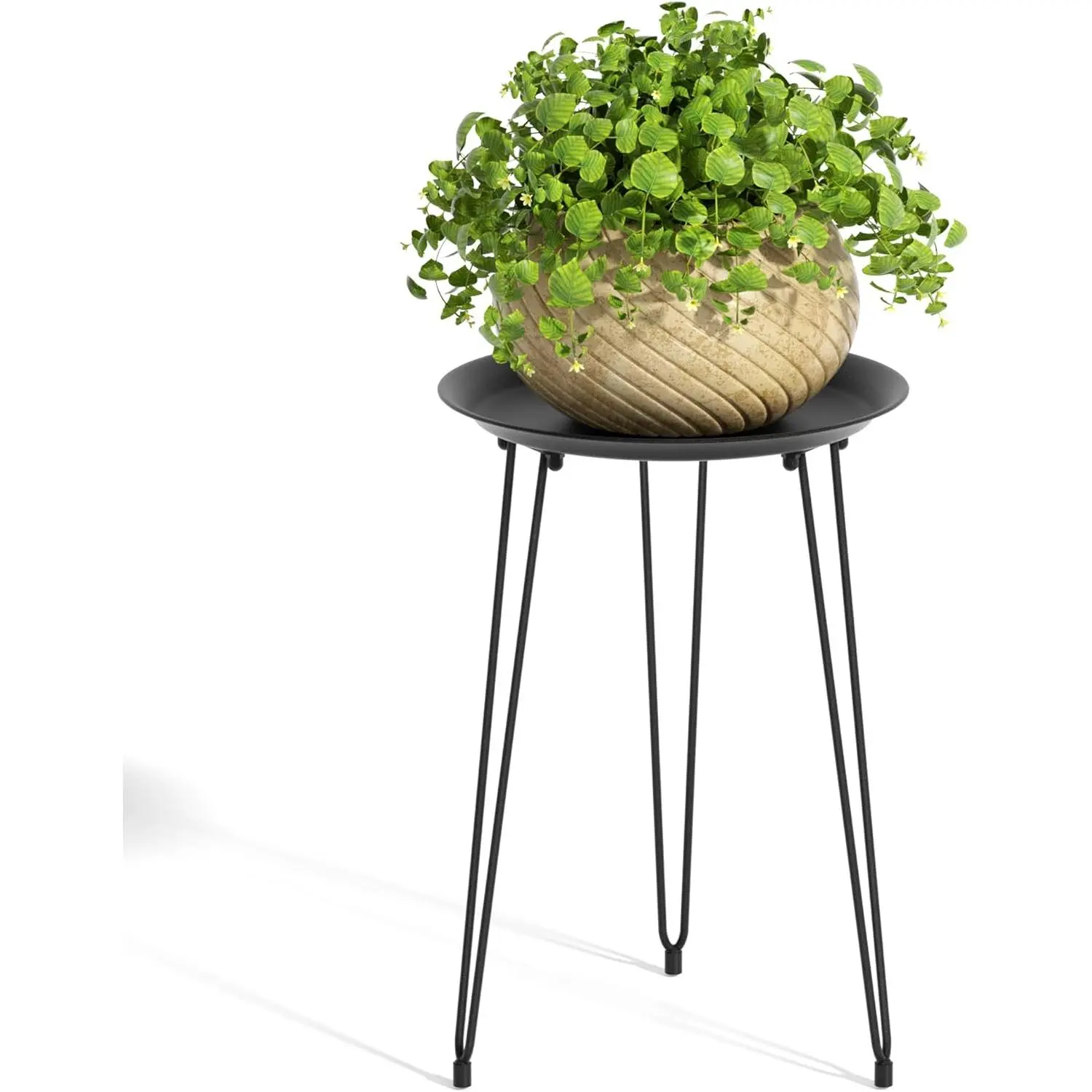 Plant Stand Indoor, Metal Plant Stand Round Plant Table Heavy Duty Plant Stool Tall Flower Pot for Indoor Outdoor Home Decor, 1 Pack Tall